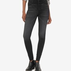 Kut from the Kloth Mia High Rise Fab Ab Skinny Blue Jeans *Short 25" Inseam